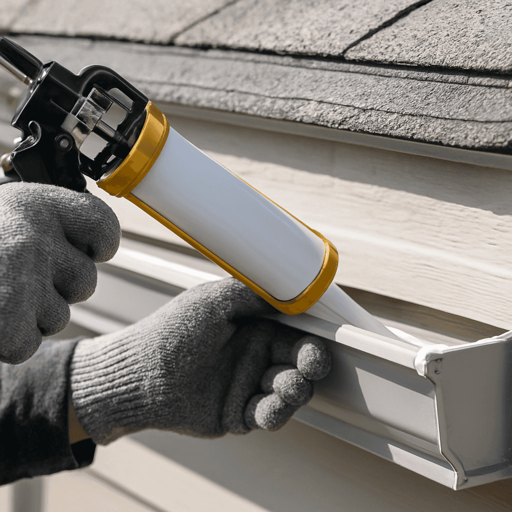 Repair gutter work